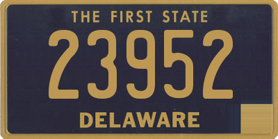 DE license plate 23952