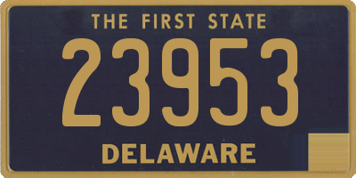 DE license plate 23953