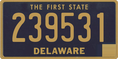 DE license plate 239531