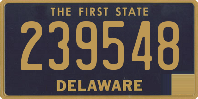 DE license plate 239548
