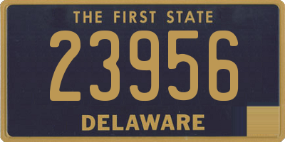 DE license plate 23956