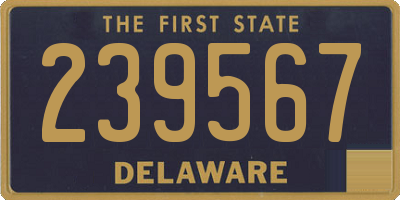 DE license plate 239567