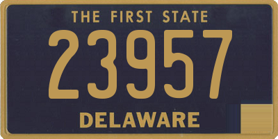 DE license plate 23957