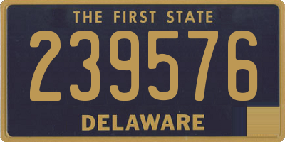DE license plate 239576