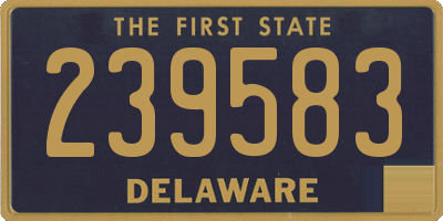 DE license plate 239583