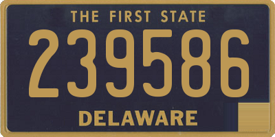 DE license plate 239586