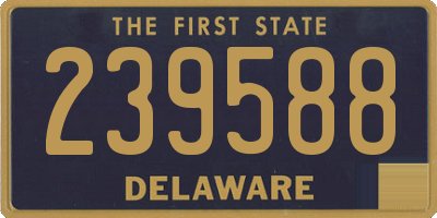 DE license plate 239588