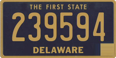 DE license plate 239594