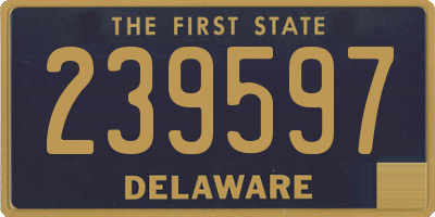 DE license plate 239597