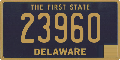 DE license plate 23960