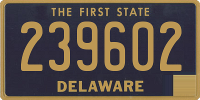 DE license plate 239602
