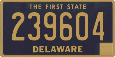 DE license plate 239604