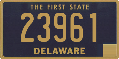 DE license plate 23961