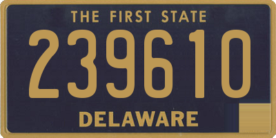 DE license plate 239610