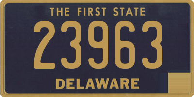 DE license plate 23963