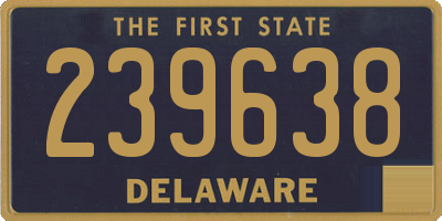 DE license plate 239638