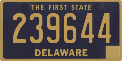 DE license plate 239644