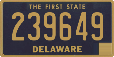 DE license plate 239649