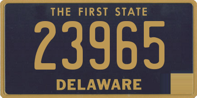 DE license plate 23965