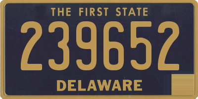 DE license plate 239652
