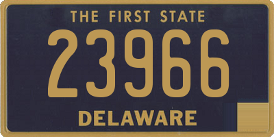 DE license plate 23966