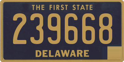 DE license plate 239668