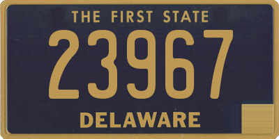 DE license plate 23967