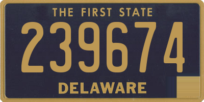 DE license plate 239674