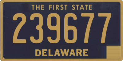 DE license plate 239677