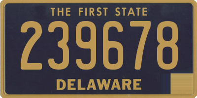 DE license plate 239678