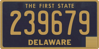 DE license plate 239679
