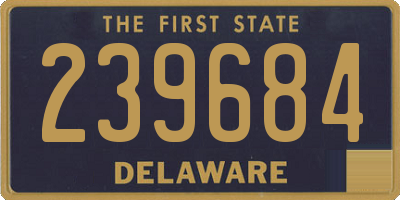 DE license plate 239684