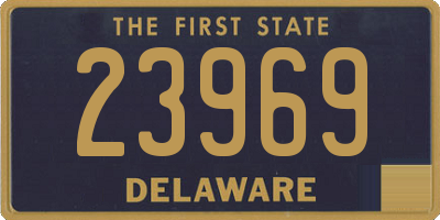 DE license plate 23969