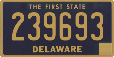DE license plate 239693