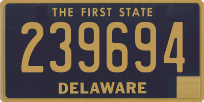 DE license plate 239694