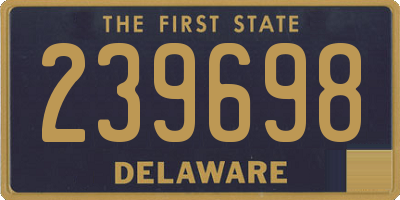 DE license plate 239698
