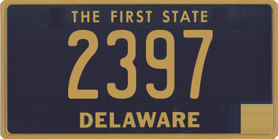 DE license plate 2397