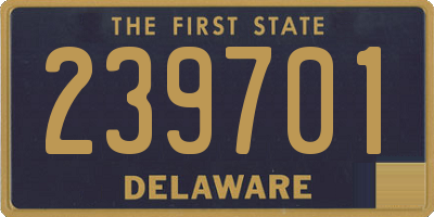 DE license plate 239701