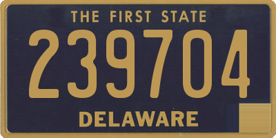 DE license plate 239704