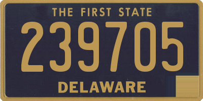 DE license plate 239705