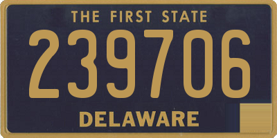 DE license plate 239706