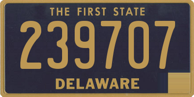 DE license plate 239707