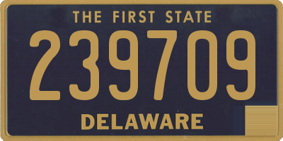 DE license plate 239709