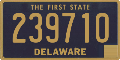 DE license plate 239710
