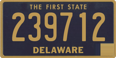 DE license plate 239712