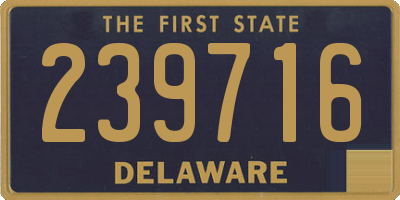 DE license plate 239716