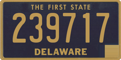 DE license plate 239717