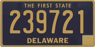 DE license plate 239721
