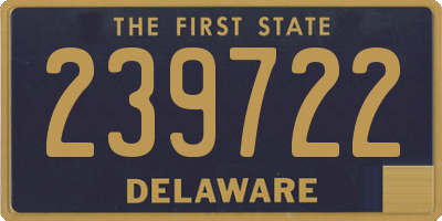 DE license plate 239722