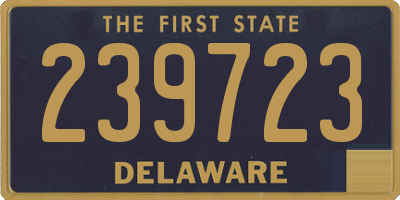 DE license plate 239723